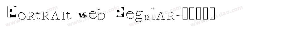 Portrait Web Regular字体转换